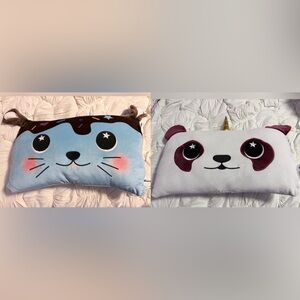 Bundle of TWO NWT Moosh-Moosh Stuffed Animal Pillows For Easter Baskets